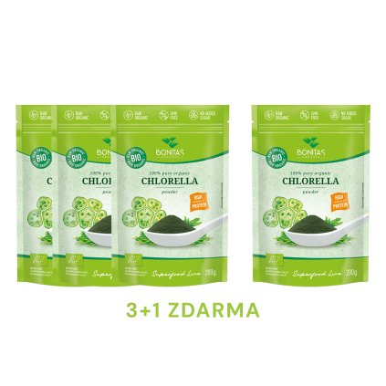 chlorella prasok 3+1 balenie