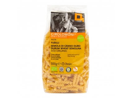 BIO Cestoviny fusilli semolinové GIROLOMONI 500g