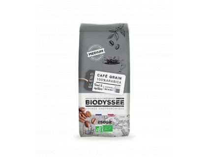 BIO zrnková káva Arabica medium BIODYSSEE 250g