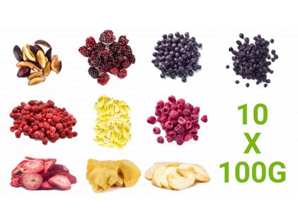 balicek najoblubenejsieho mrazom suseneho ovocia 10x100