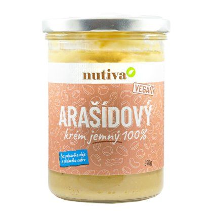 NUTIVA Arašidový krém jemný 390g