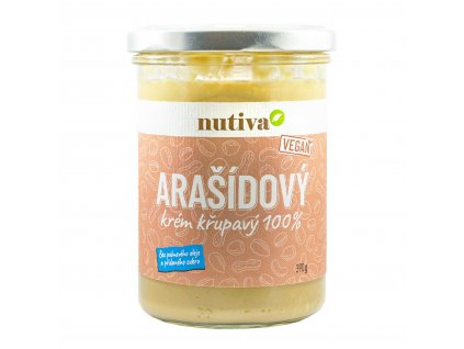 Arašidový krém chrumkavý NUTIVA 390g