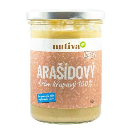 NUTIVA Arašidový krém chrumkavý 390g