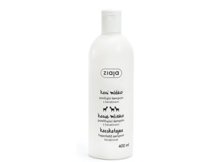 Posilující šampon s keratinem a proteiny kozího mléka ZIAJA 400ml