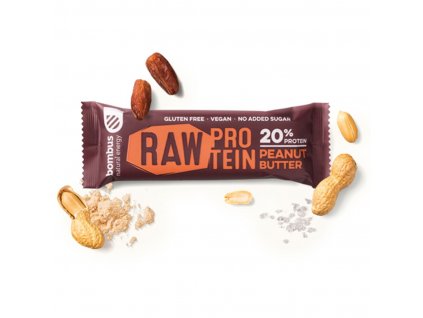 RAW PROTEIN peanut butter BOMBUS 50g