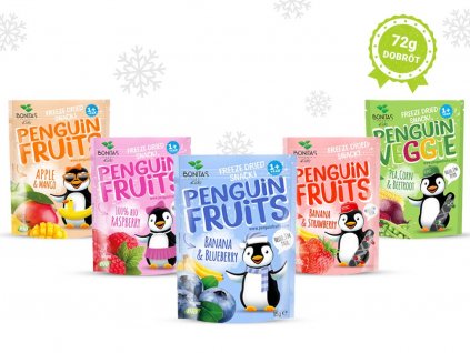 BONITAS BIO Penguin fruits balíček XXL