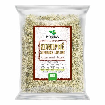 BIO Konopné semienka lúpané BONITAS 100g
