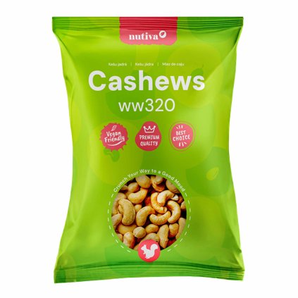 NUTIVA Kešu orechy WW320 Premium 1kg
