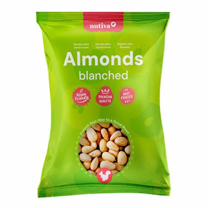 NUTIVA Mandle jadrá blanšírované Premium 1kg