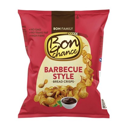 Bon Chance chlebove chipsy s prichuti Barbecue 60g