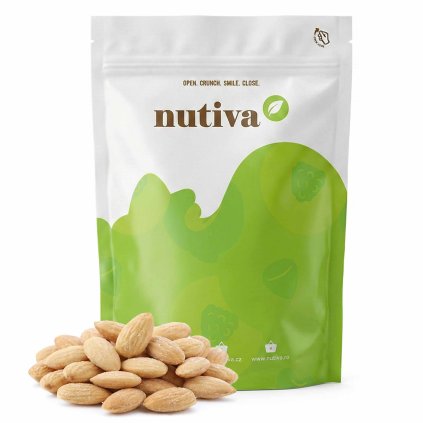 NUTIVA Mandle pražené solené lúpané 500g