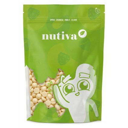 NUTIVA Čokoládové kúsky biele 500g