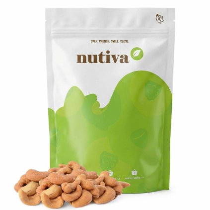 NUTIVA Kešu pražené solené 200g