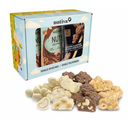 NUTIVA Karamelové Objatie Box 600g velkonocny