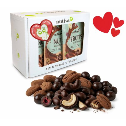 NUTIVA Čokoládová Romanca Box 600g