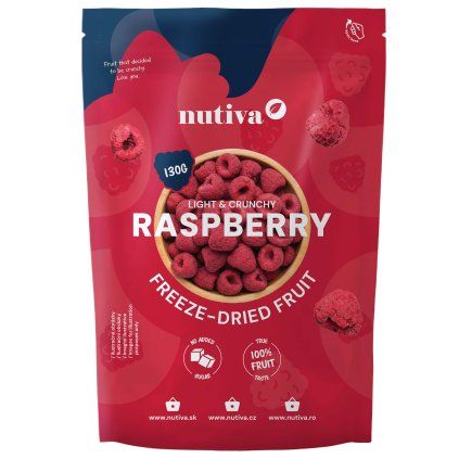 NUTIVA Lyofilizované maliny 130g