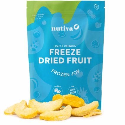 NUTIVA Lyofilizované broskyne 130g