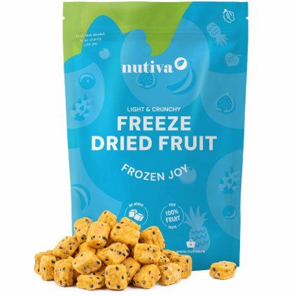 NUTIVA Lyofilizované Maracuja kocky 100g