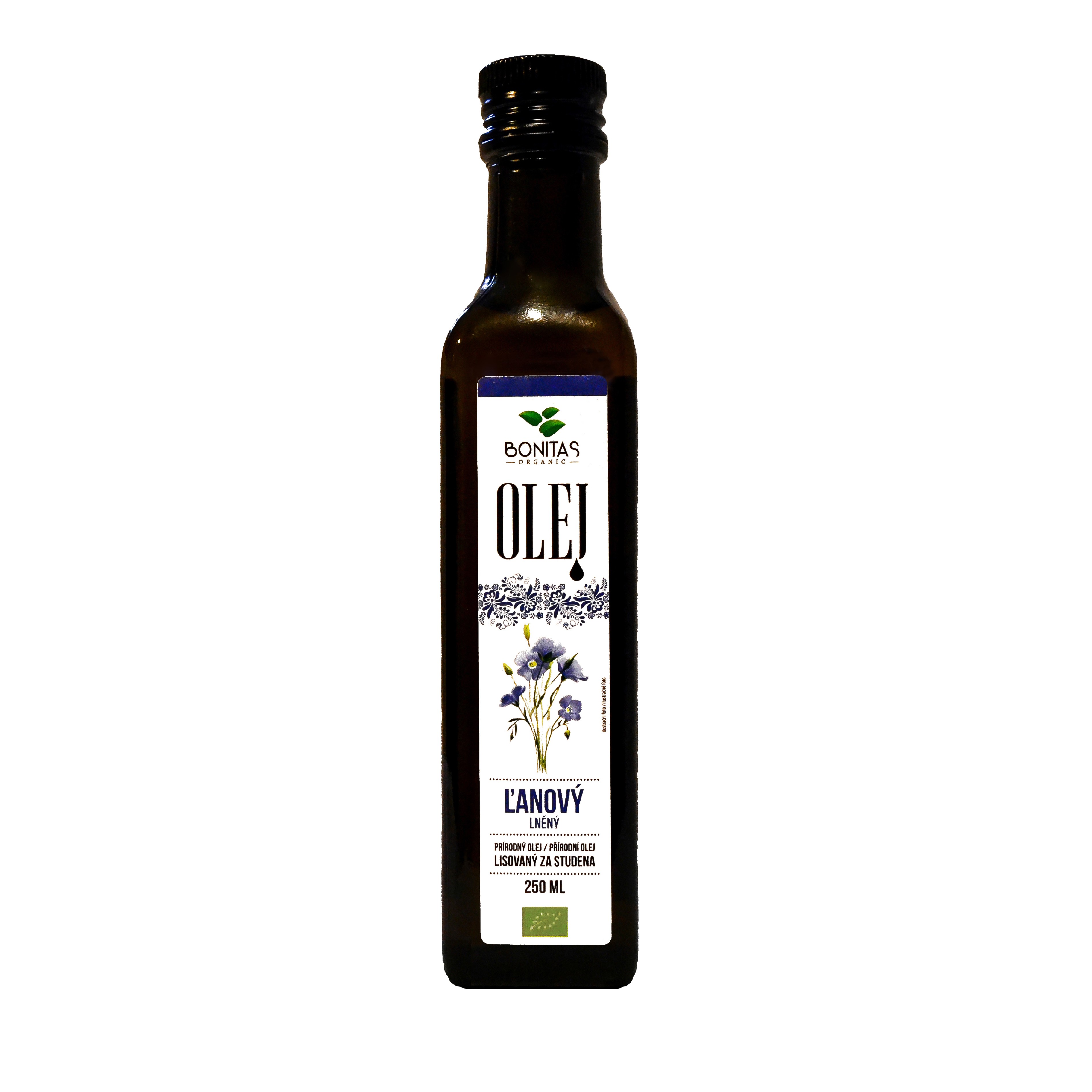 BIO Ľanový olej panenský BONITAS 250ml