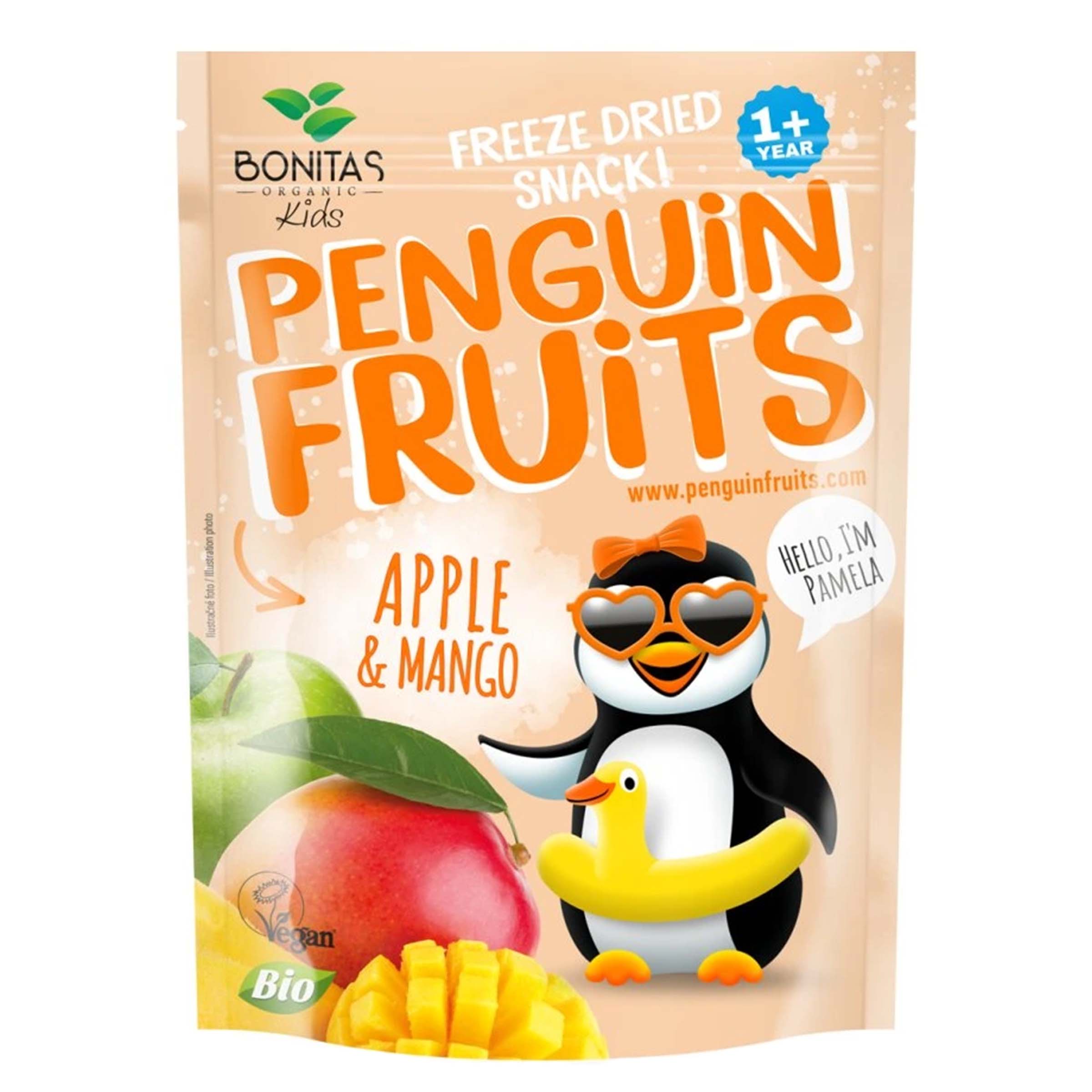 BIO Penguin Fruits Jablko & Mango BONITAS 15g