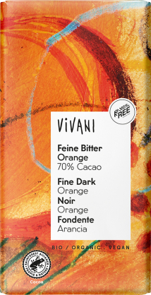 VIVANI Horká čokoláda 70% pomarančová 100g
