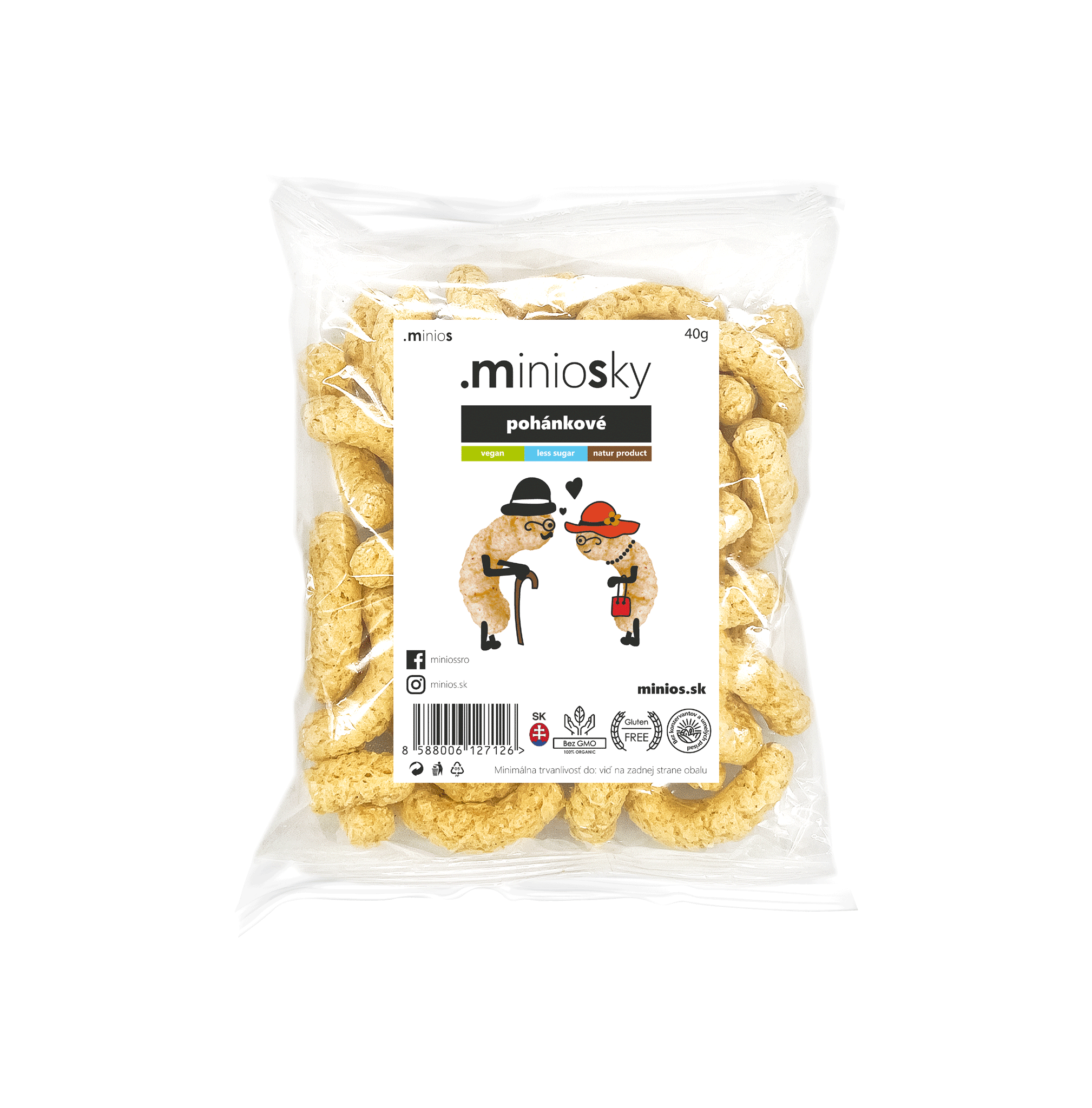MINIOS Miniosky pohánkové chrumky 40g