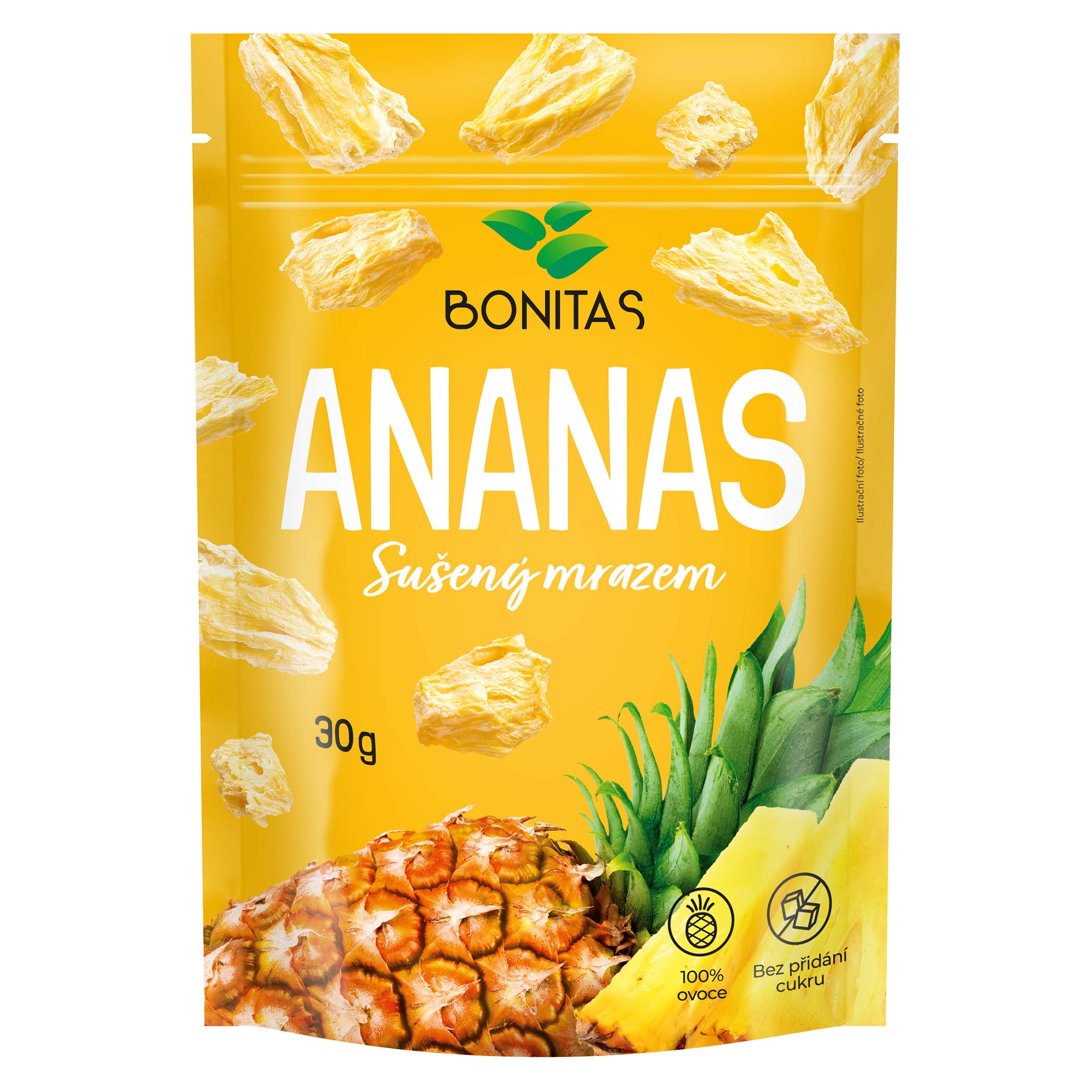 BONITAS Ananás sušený mrazom 30g