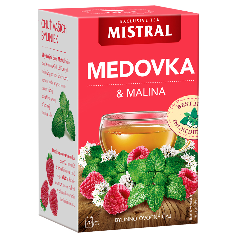 MISTRAL Ovocný čaj Medovka a malina 30g