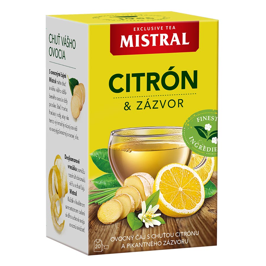 MISTRAL Ovocný čaj Citrón a zázvor 40g