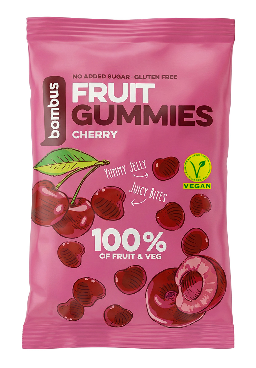 BOMBUS Fruit gummies Čerešňa 35g