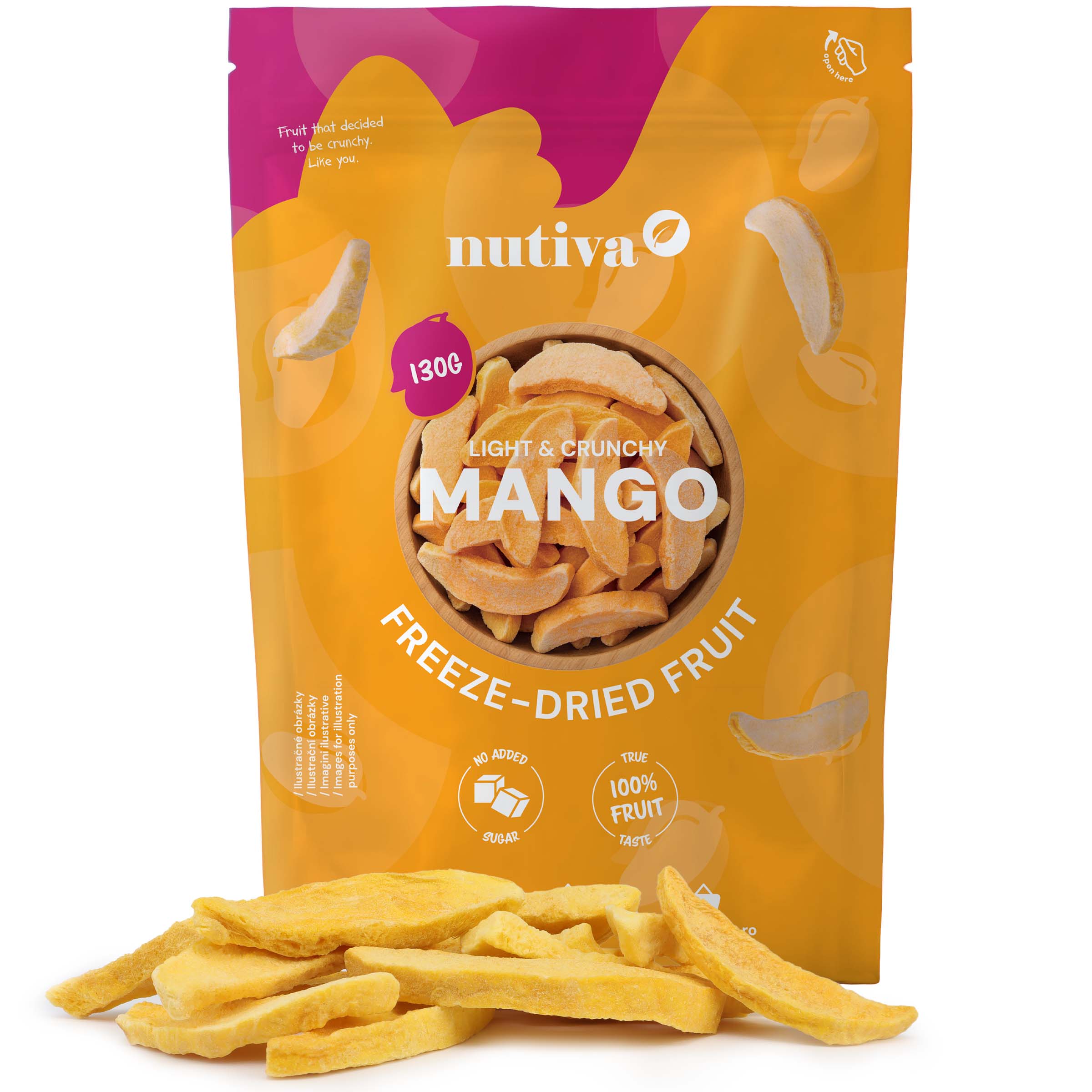 NUTIVA Lyofilizované mango 130g