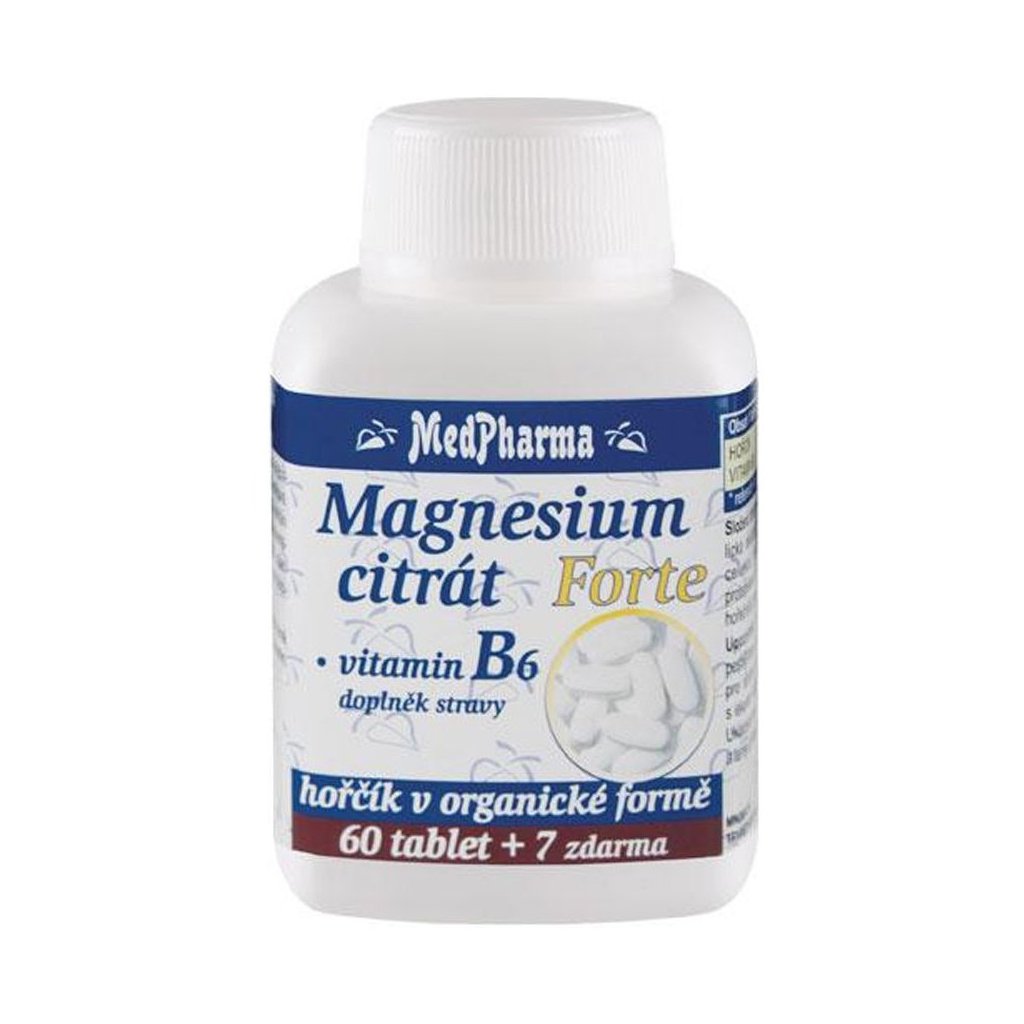 medpharma magnesium citrat forte vitamin b6 67 tablet