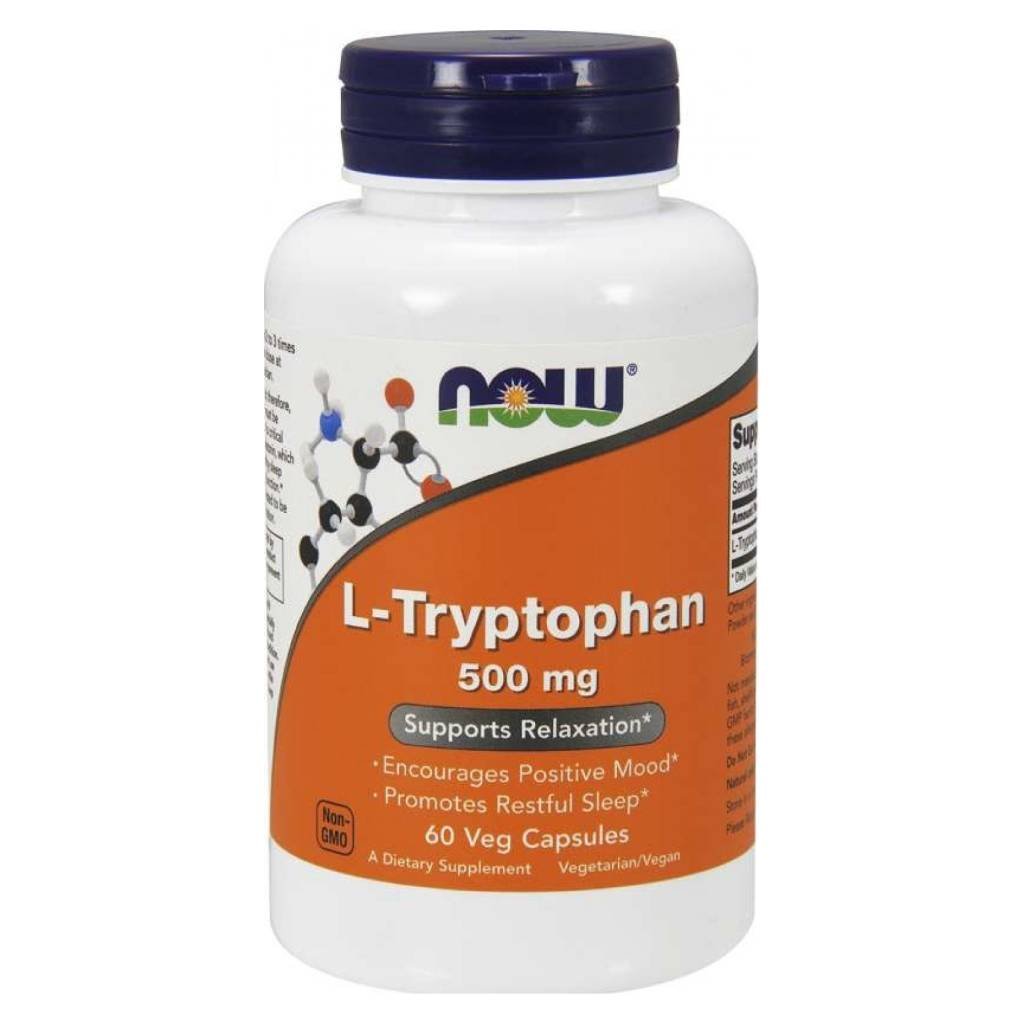 now foods l tryptofan 500 mg 60 kapsli