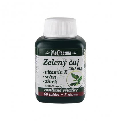medpharma zeleny caj 200 mg vitamin e selen zinek
