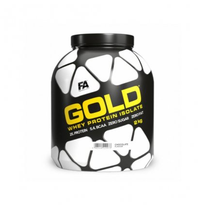 Fitness Authority Gold Whey Protein Isolate, 2000 g (Příchuť Jahoda)