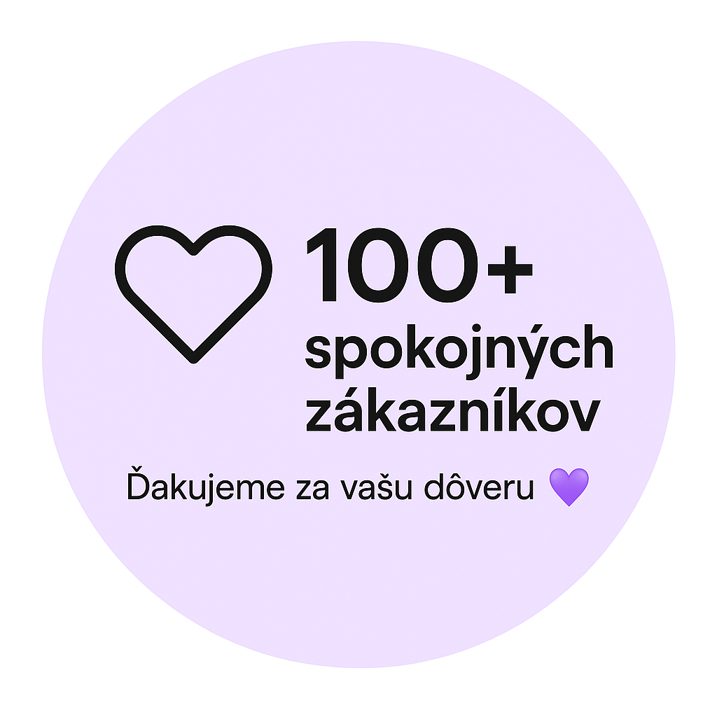 100+ Spokojných zakazníkov