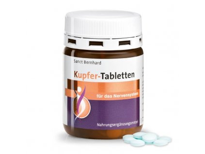 Měď, 2 mg, 180 tablet