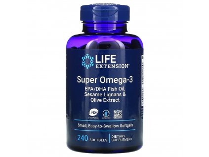 Super Omega-3 EPA/ DHA with Sesame Lignans & Olive Fruit Extract, 240 softgels