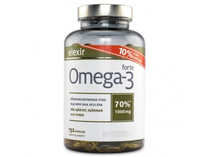 Elexir Omega-3 Forte 1000 mg, 132 kapslí