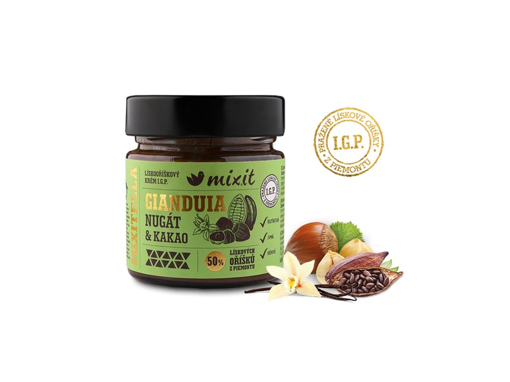 mixitella premium gianduia nugat kakao produktovka cz