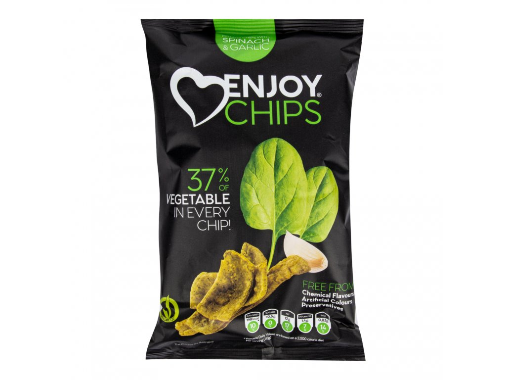 New Delespine Enjoy Chips se špenátem a česnekem | 40 g