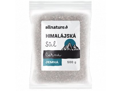 Allnature Himalájská sůl černá jemná | 500 g