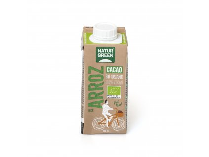 Naturgreen Nápoj rýžový s kakaem BIO | 200 ml