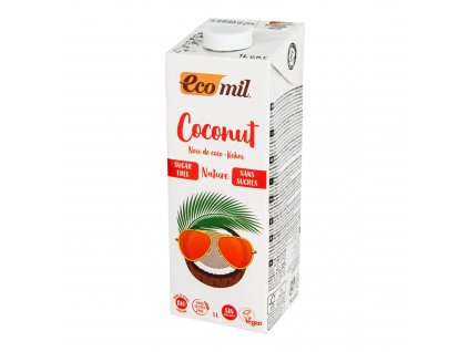 EcoMil Nápoj z kokosu nature BIO | 1 l