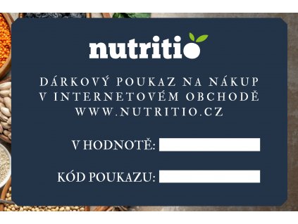 Nutritio dárkový poukaz