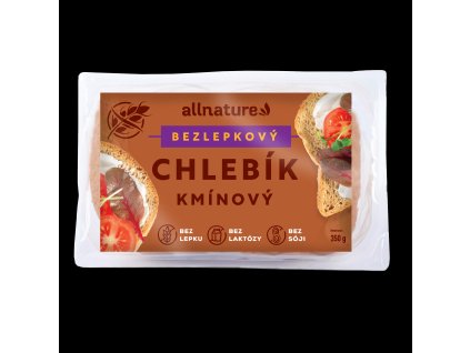 allnature bezlepkovy chlebik kminovy 350 g