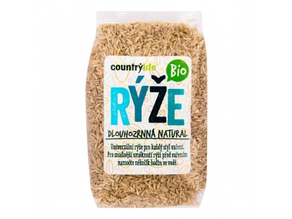 Country Life Rýže dlouhozrnná natural BIO | 500 g
