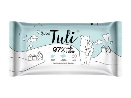 luba tuli detske vlhcene ubrousky s 97 vody a aloe vera 60 ks