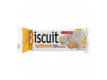 VÝPRODEJ!!!Biscuit Rychlý snack cizrnový v jogurtové polevě 24 g EXTRUDO