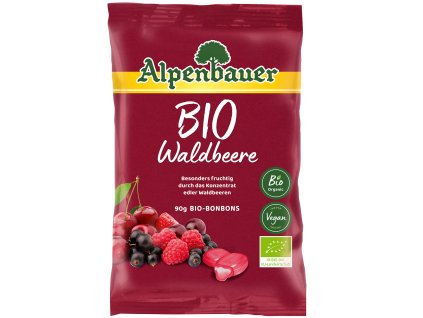 alpenbauer bio prirodni bonbony lesni plody 90 g